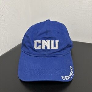 CNU Captains Hat Christopher Newport University Blue Cap Snapback Unisex